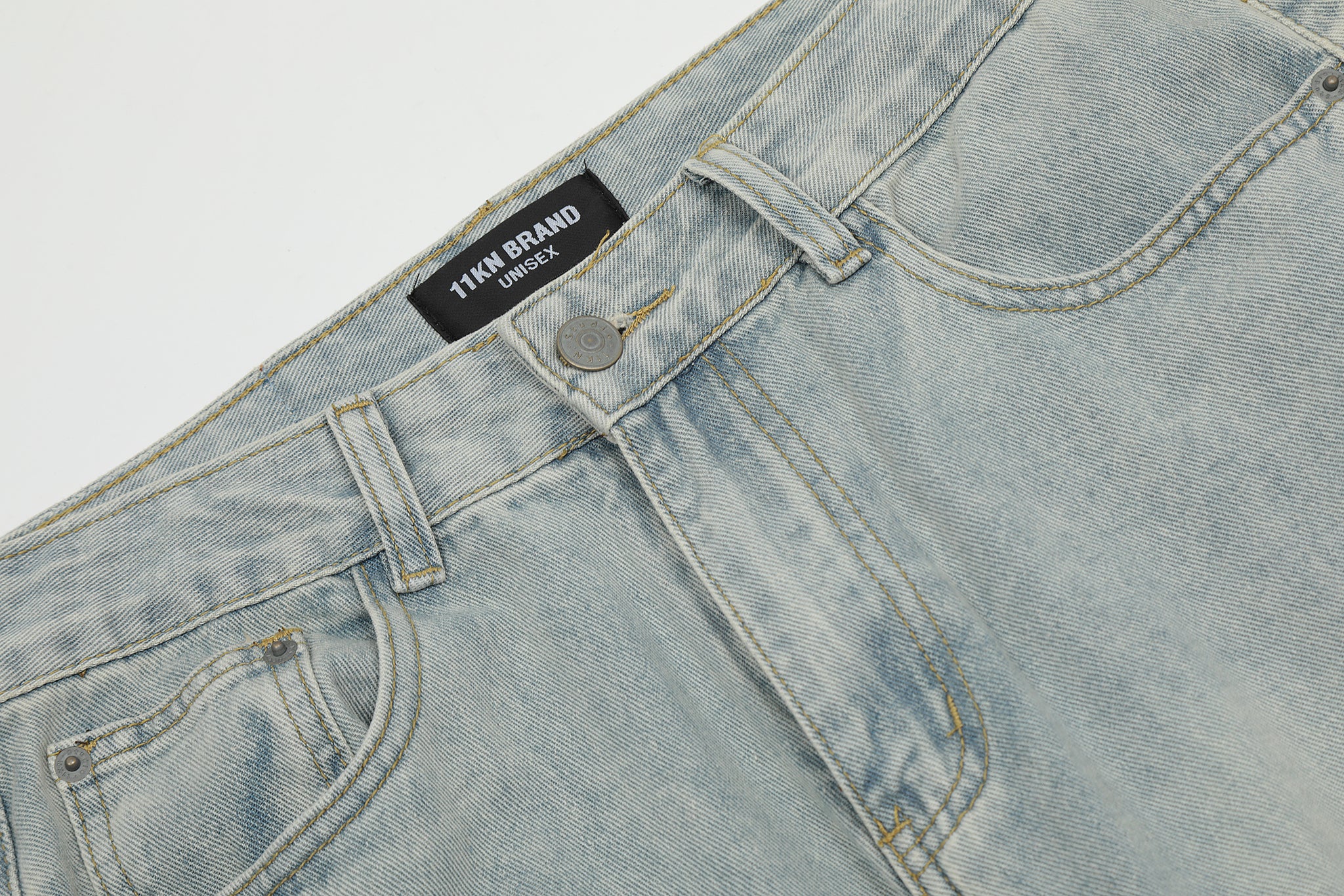 11KN Class Bootcut Acid Wash Jeans #K3138