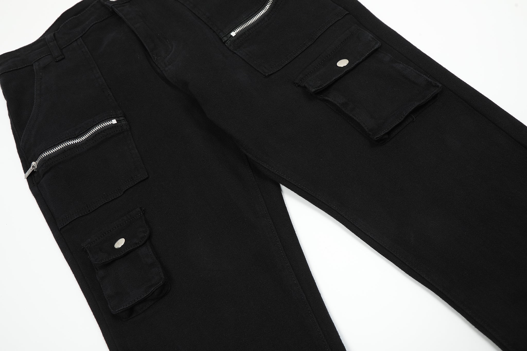 11KN Zippered Class Bootcut Pants #K8965