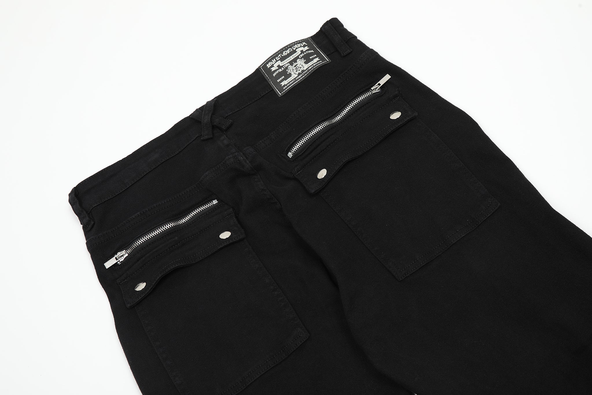 11KN Zippered Class Bootcut Pants #K8965