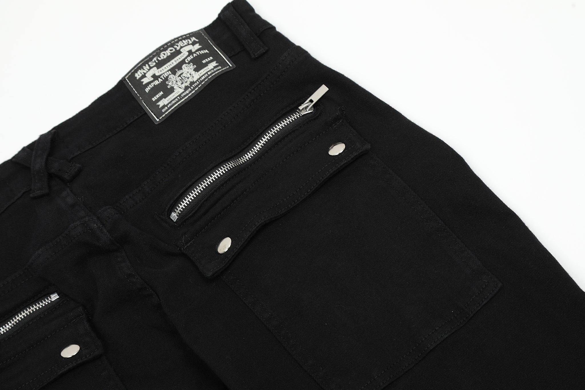 11KN Zippered Class Bootcut Pants #K8965