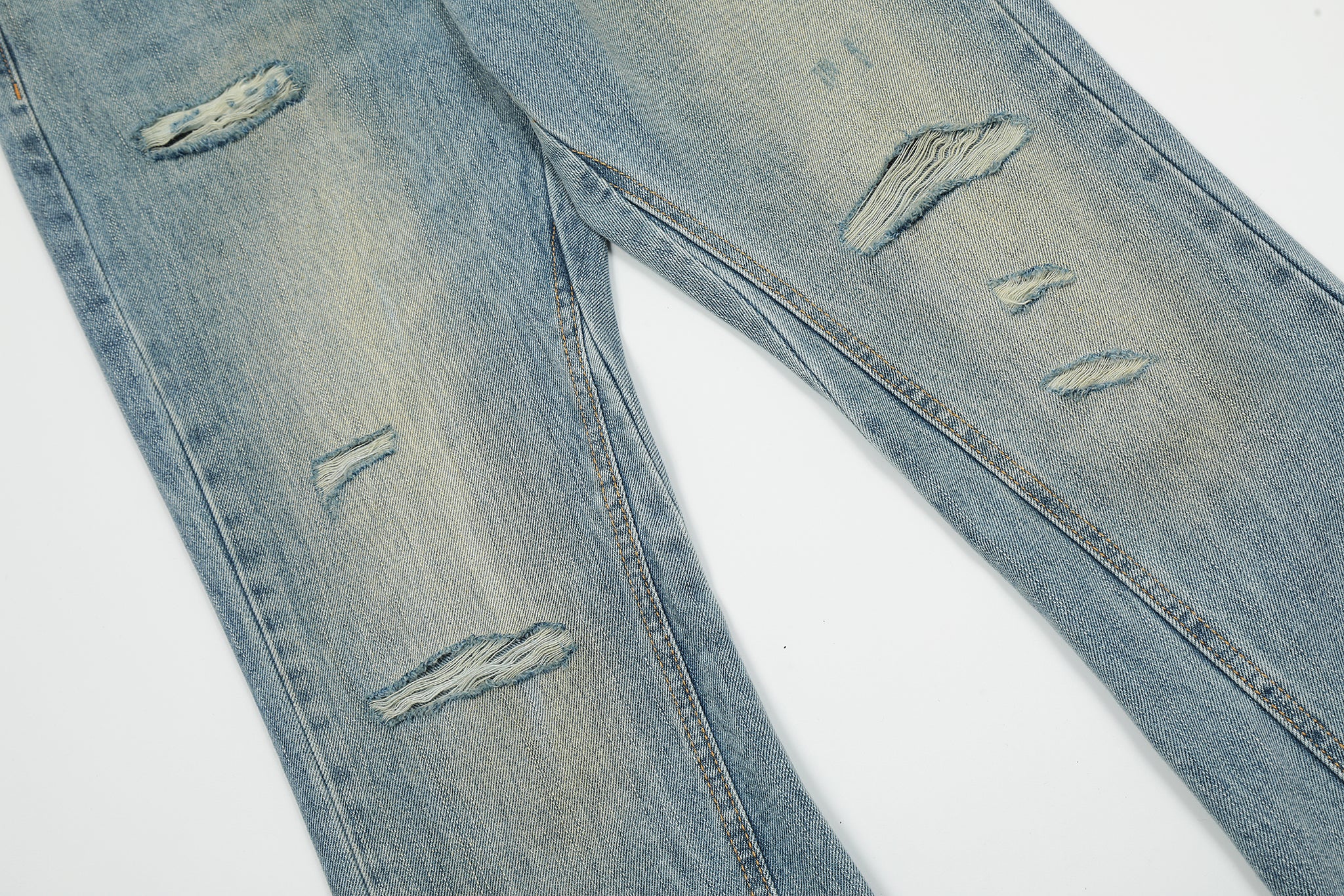 11KN Class Bootcut Washed Ripped Jeans #K5200