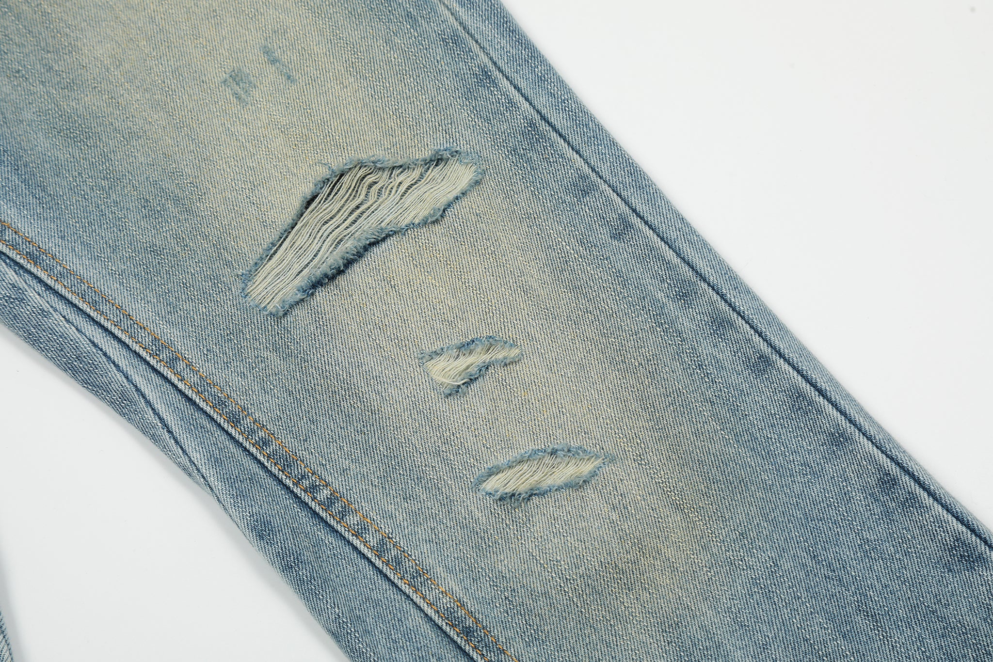 11KN Class Bootcut Washed Ripped Jeans #K5200