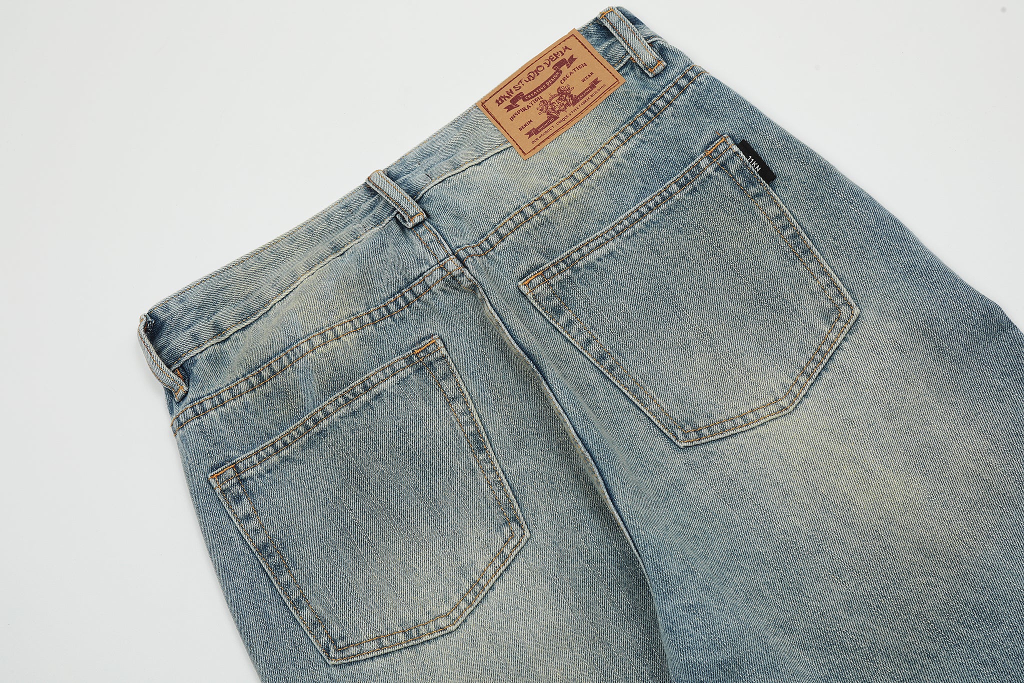 11KN Class Bootcut Washed Ripped Jeans #K5200