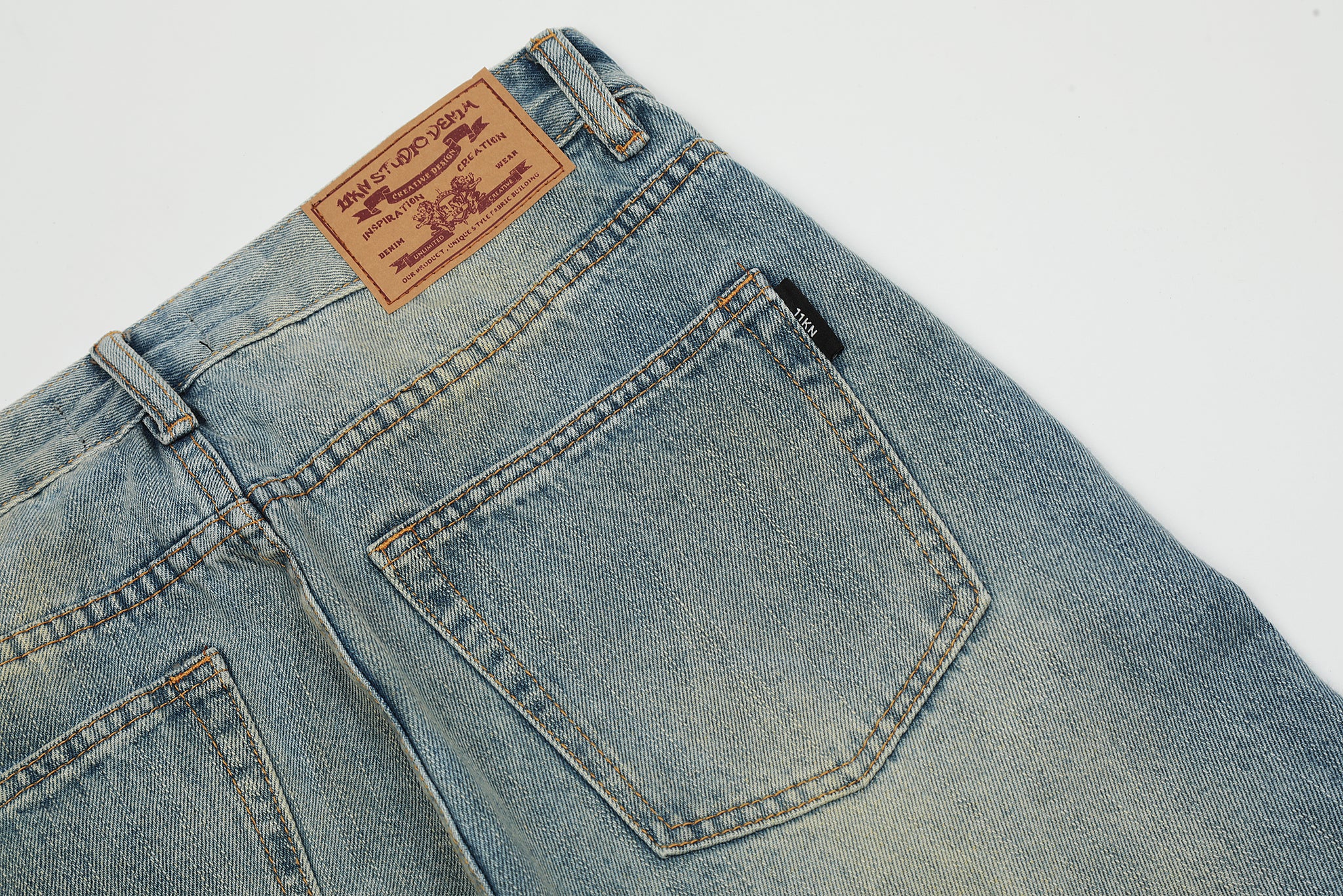 11KN Class Bootcut Washed Ripped Jeans #K5200