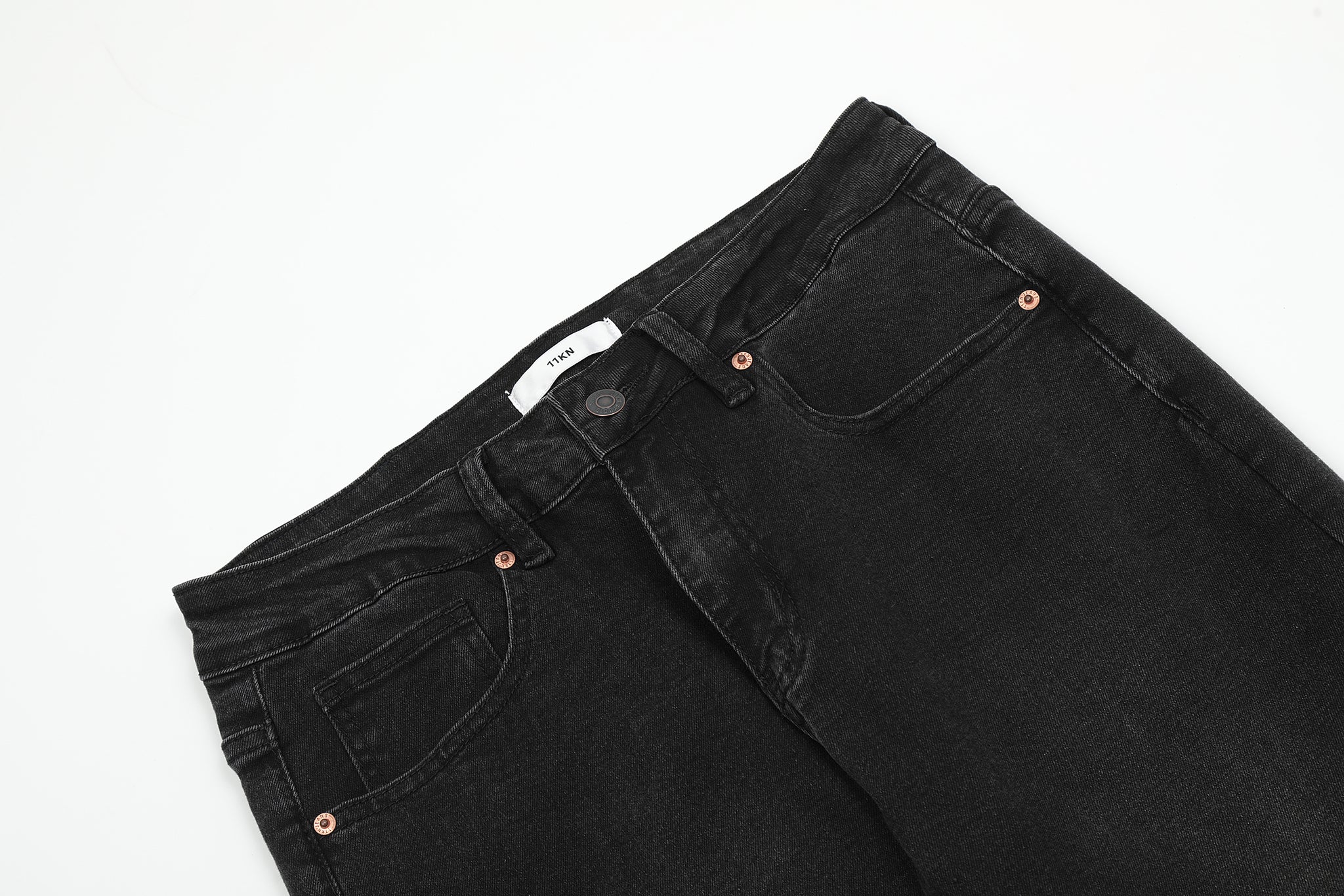 11KN 724 Slim Straight Skinny Zippered Jeans #K5173-1