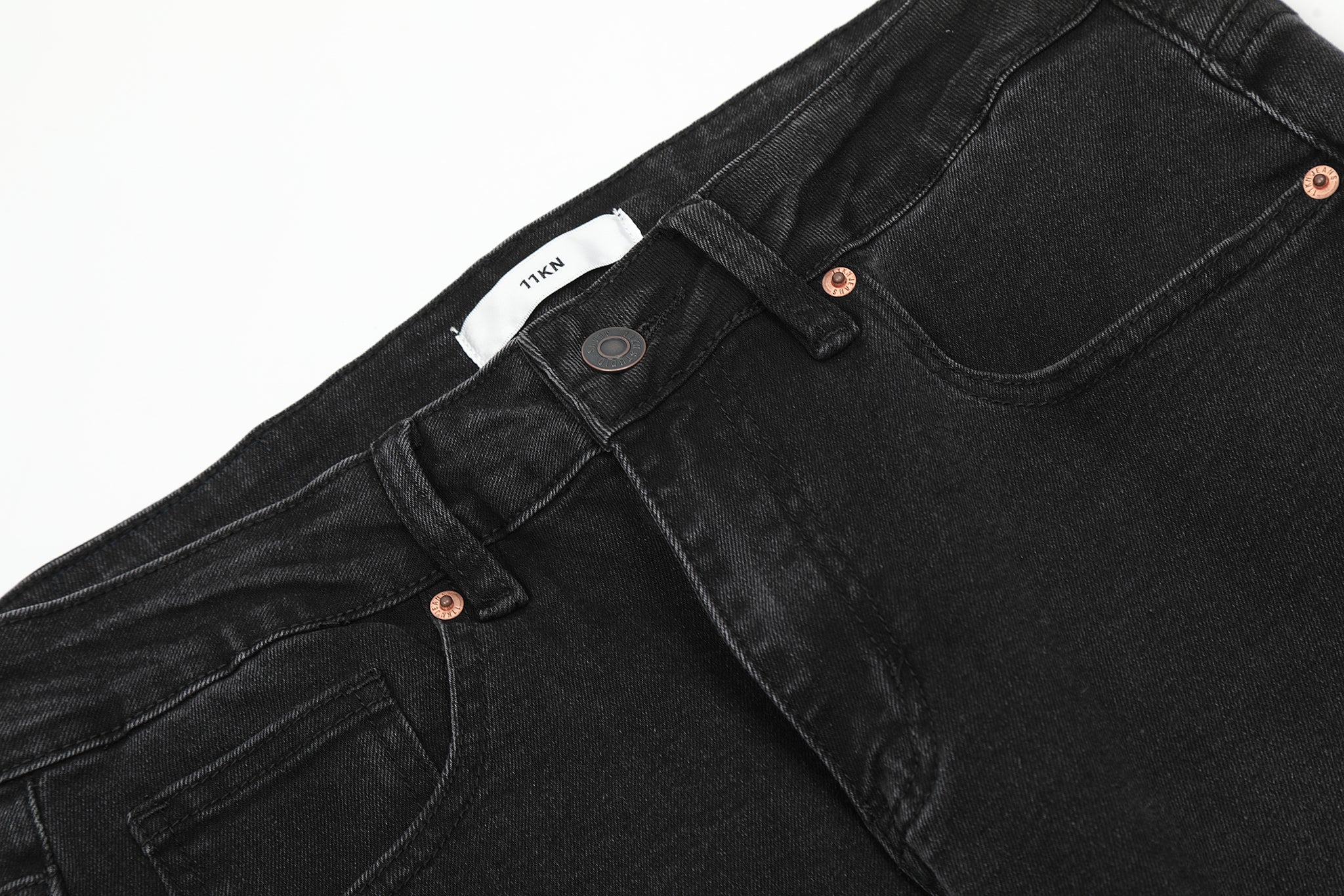 11KN 724 Slim Straight Skinny Zippered Jeans #K5173-1