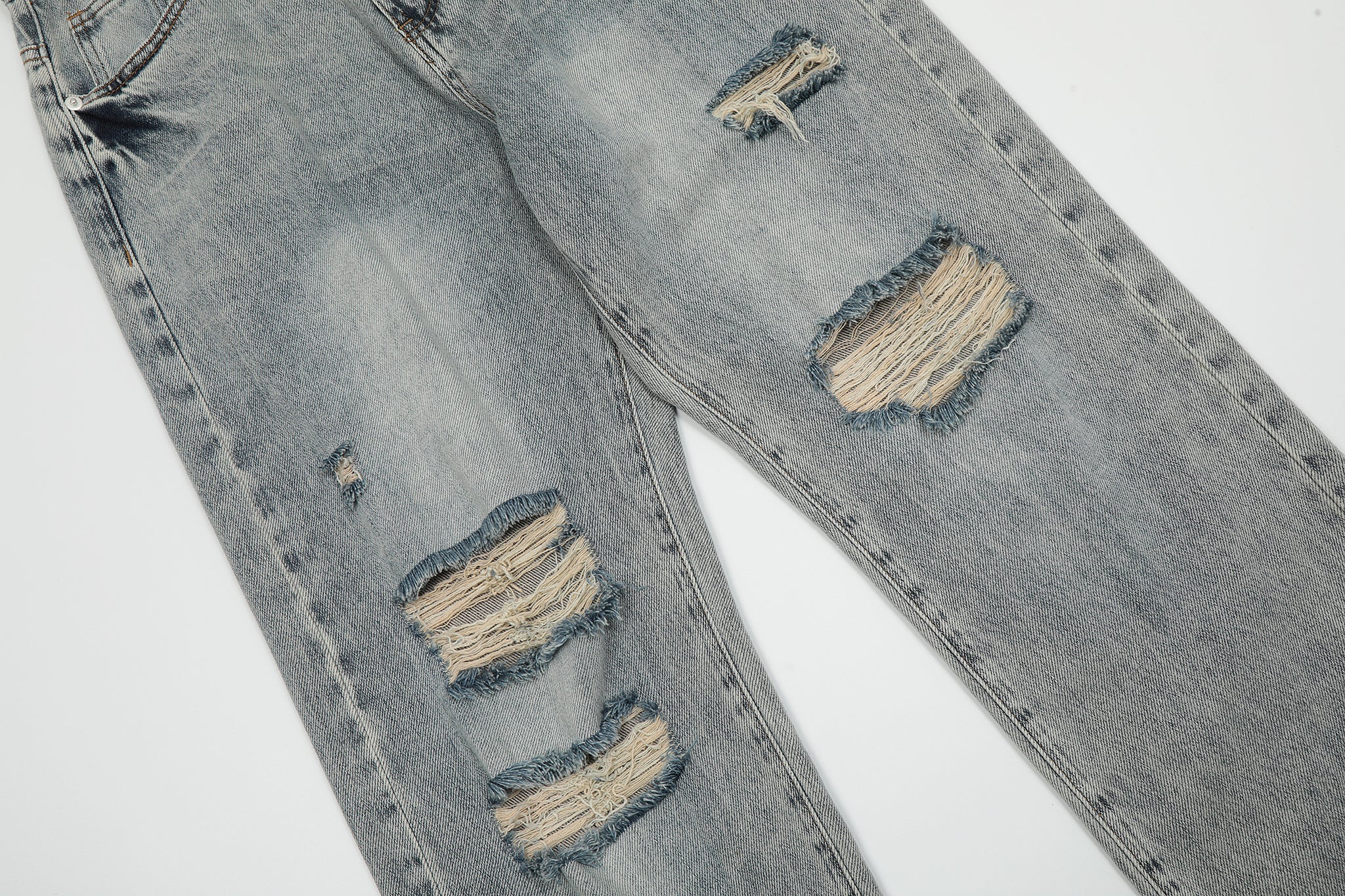 11KN Class Bootcut Ripped Jeans #K3129