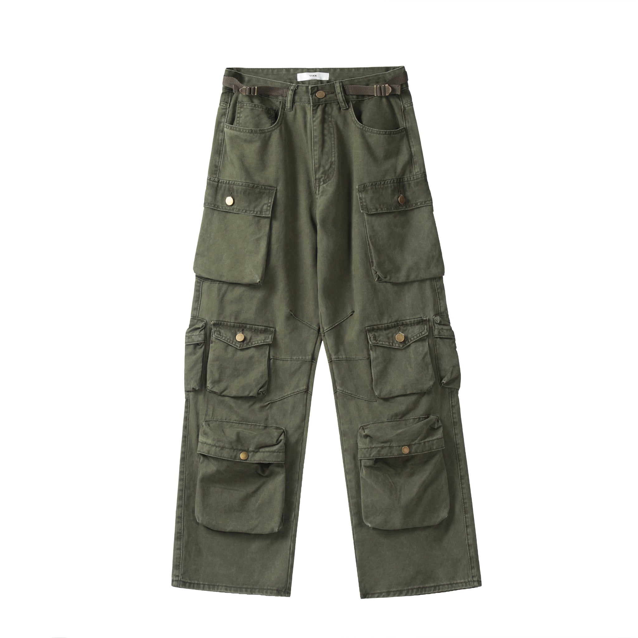 11KN Wide Leg Technical Multi Pockets Pants #K5089