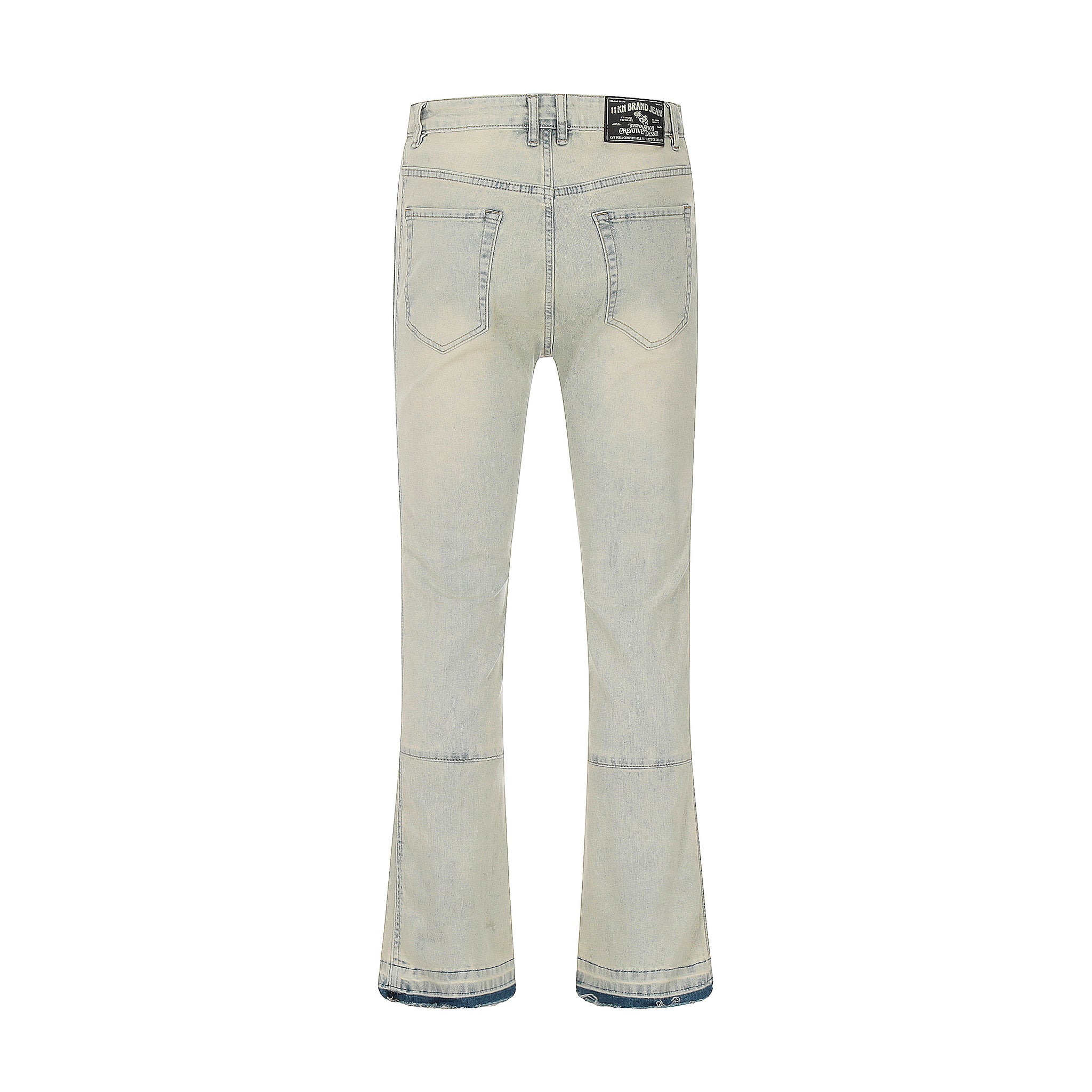 11KN Bootcut Flared Faded Slim-fit Jeans #K8976