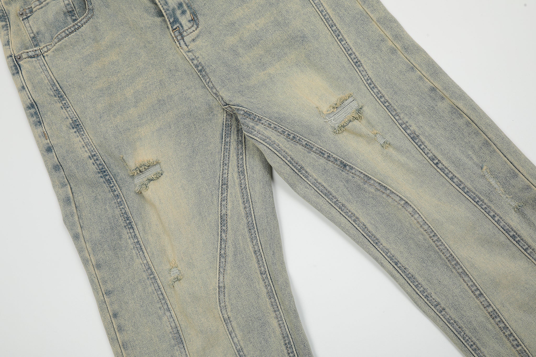 11KN Class Bootcut Washed Jeans #K8957-1