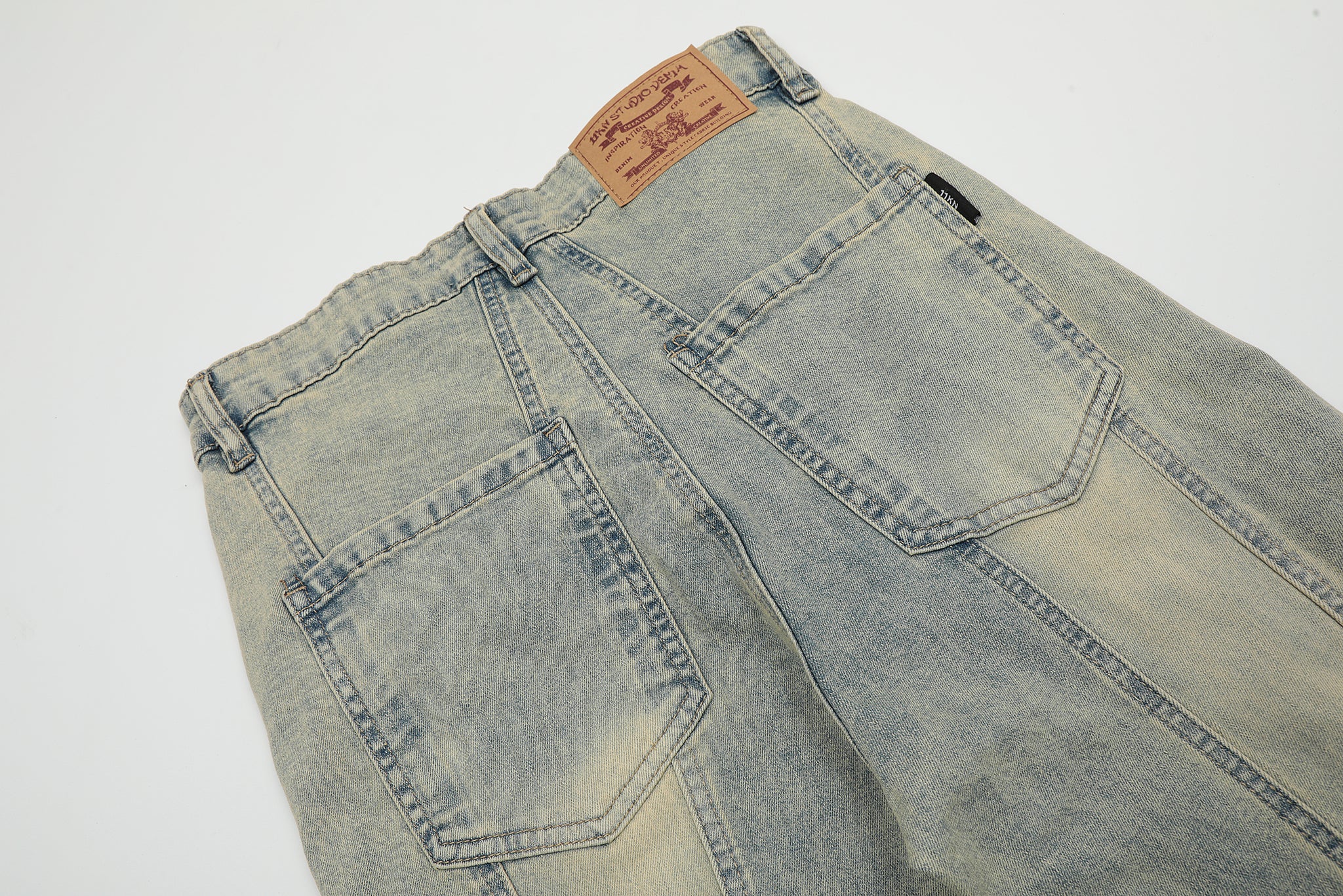 11KN Class Bootcut Washed Jeans #K8957-1