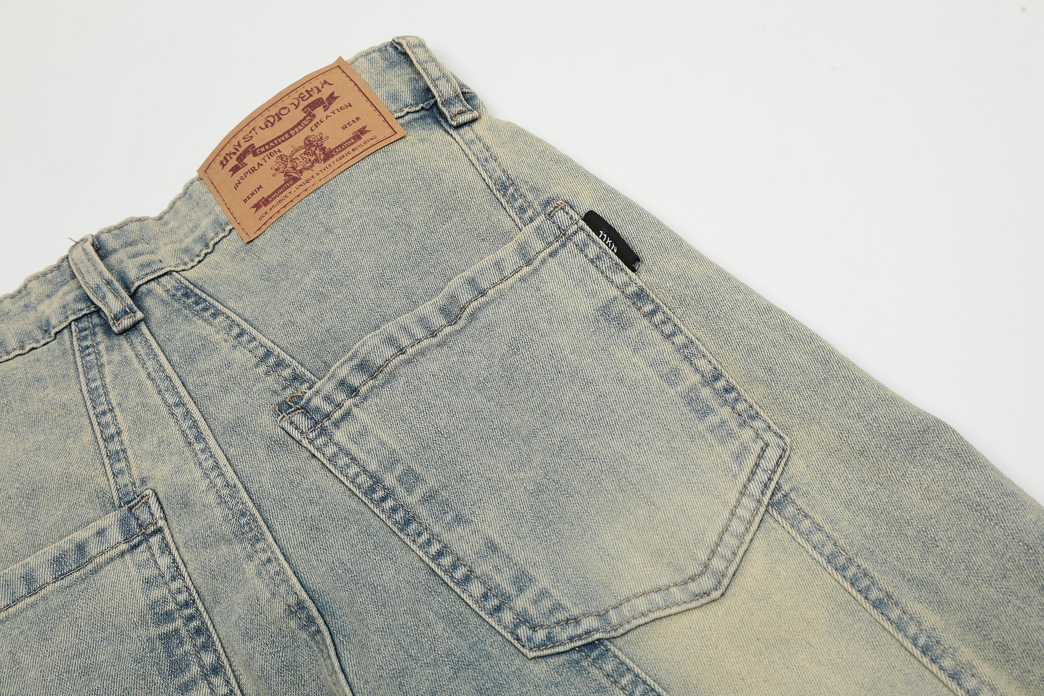 11KN Class Bootcut Washed Jeans #K8957-1