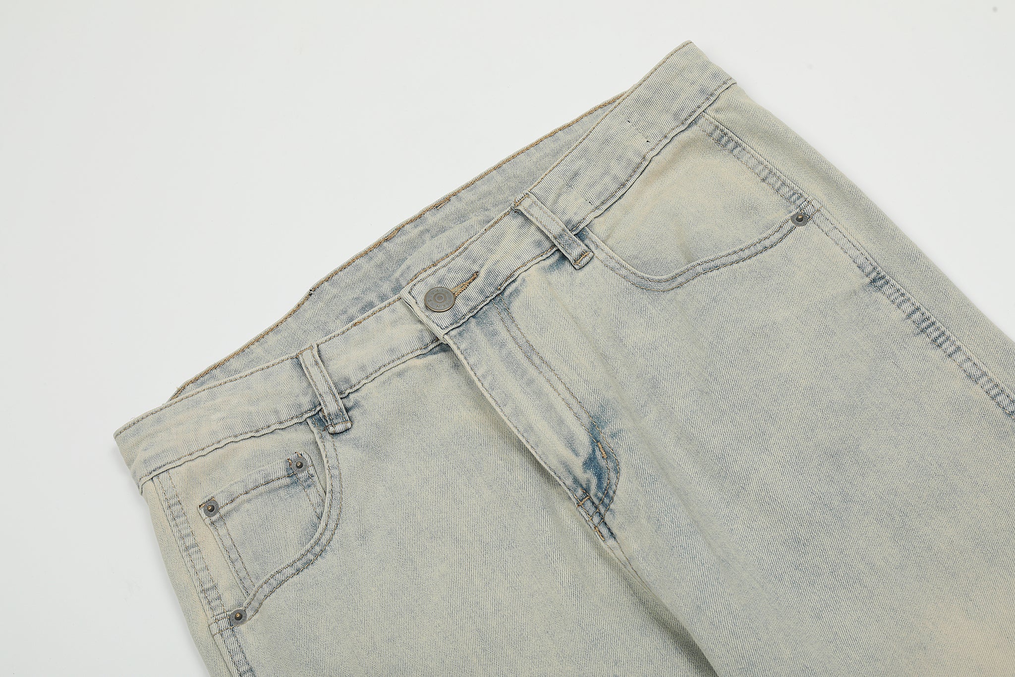 11KN Bootcut Flared Faded Slim-fit Jeans #K8976