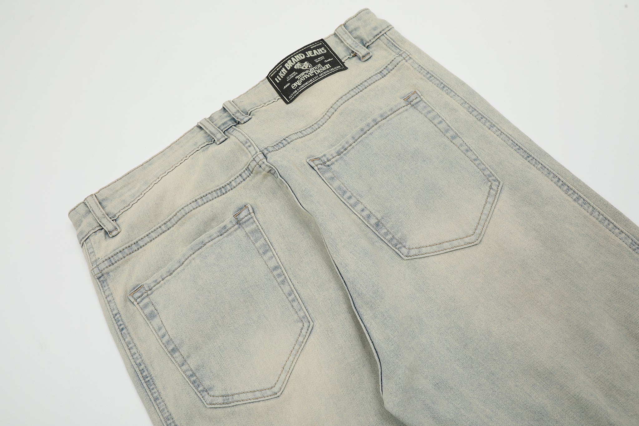 11KN Bootcut Flared Faded Slim-fit Jeans #K8976