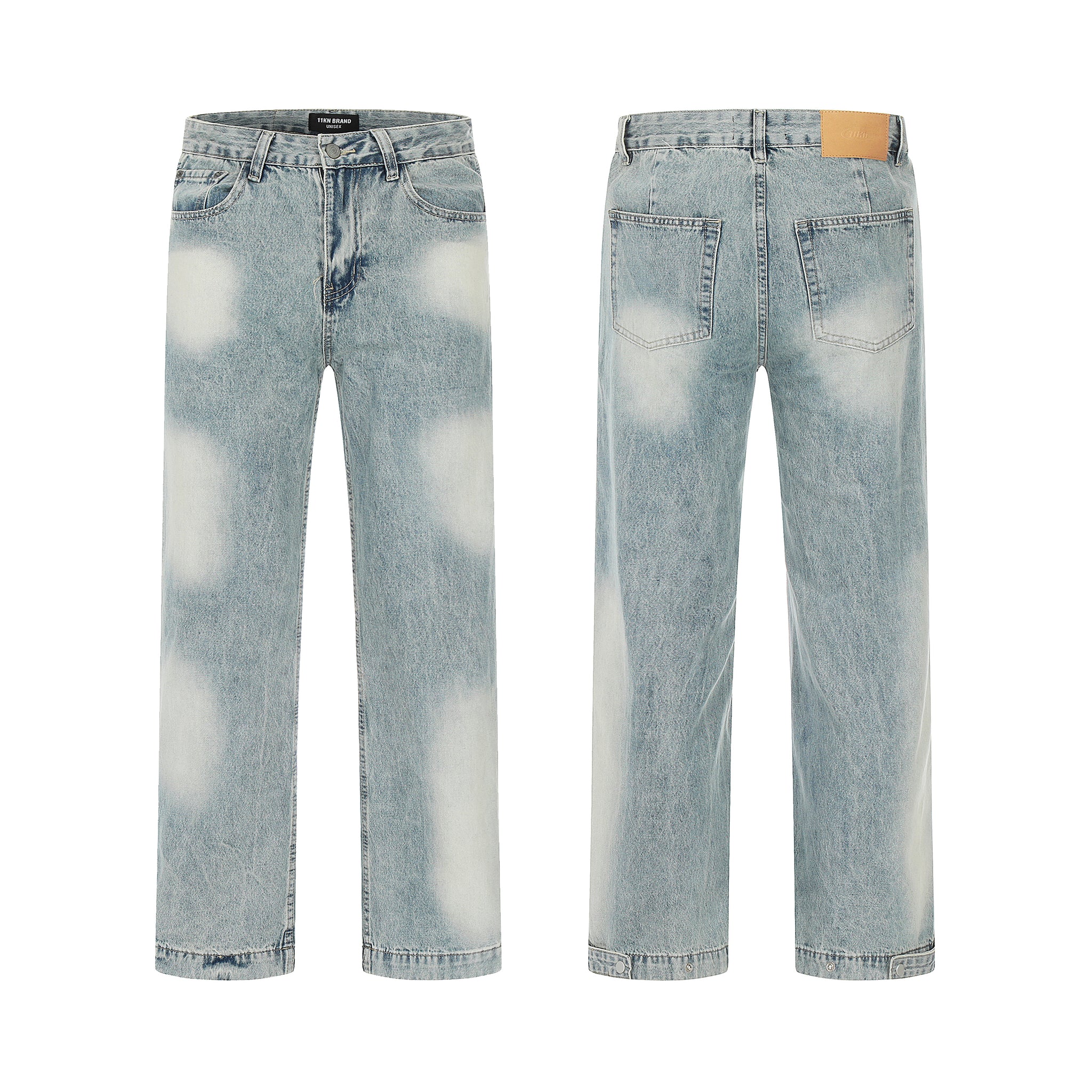 11KN Baggy Distressed Distressed Jeans #K3156