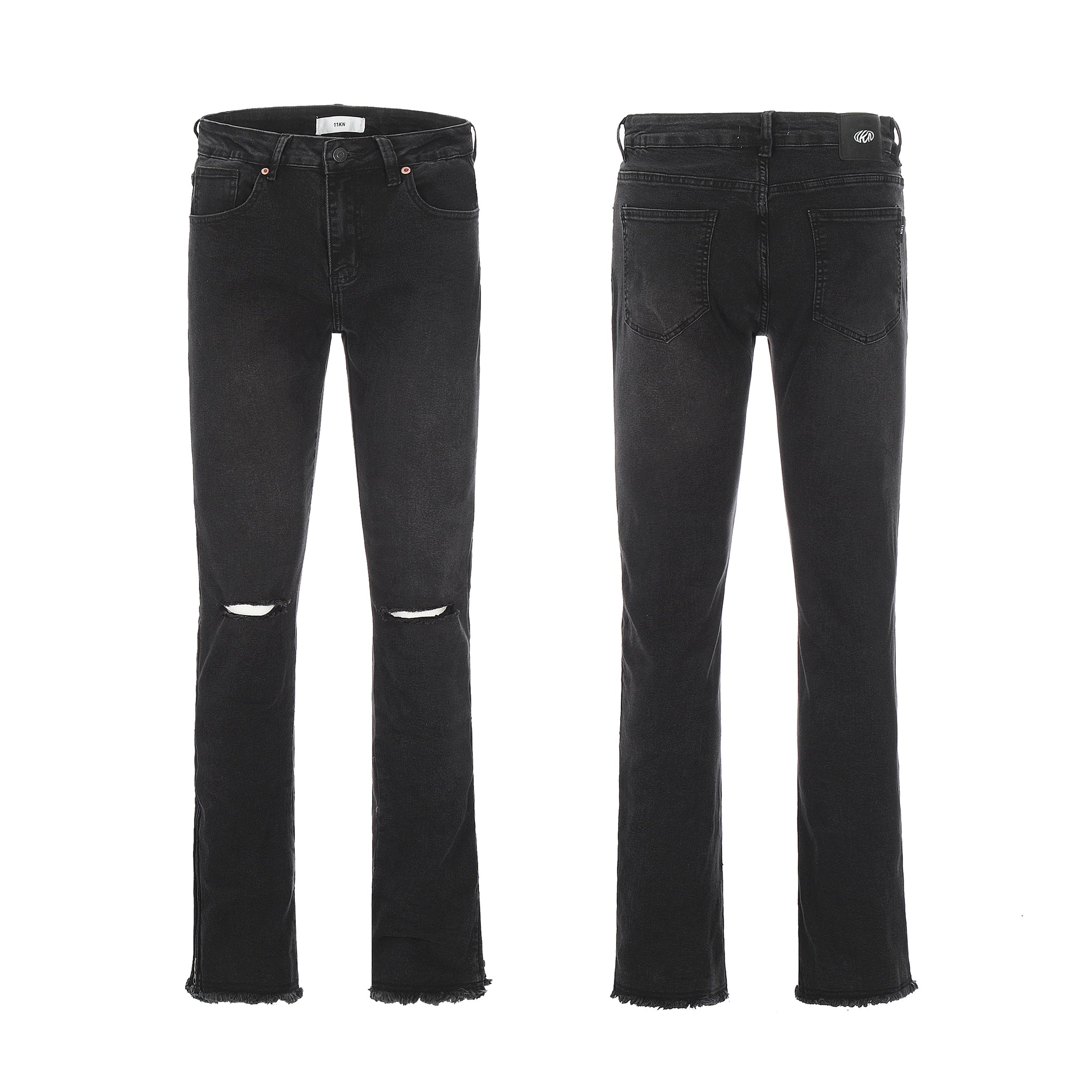 11KN 724 Slim Straight Skinny Zippered Jeans #K5173-1