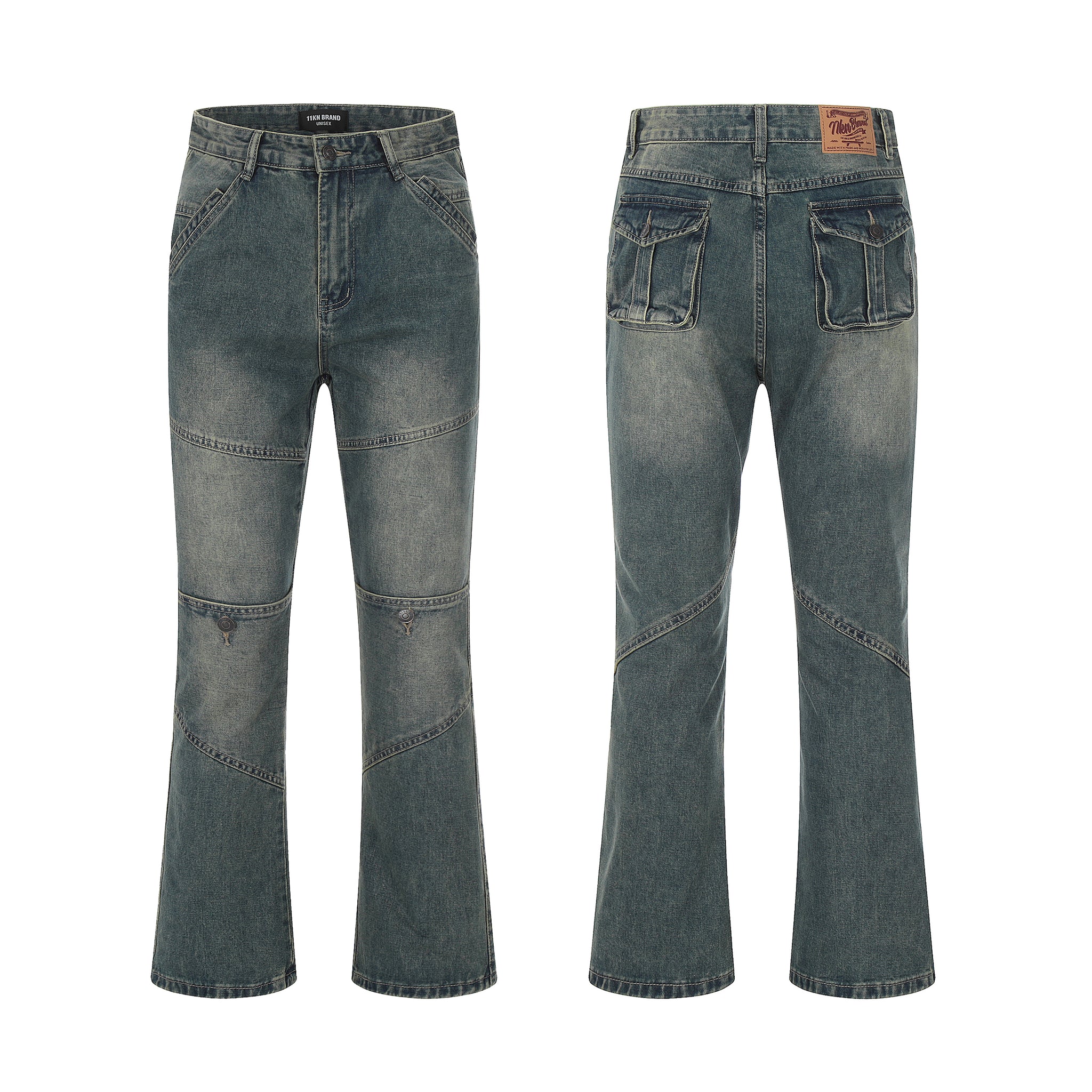 11KN Class Bootcut Washed Jeans #K8966