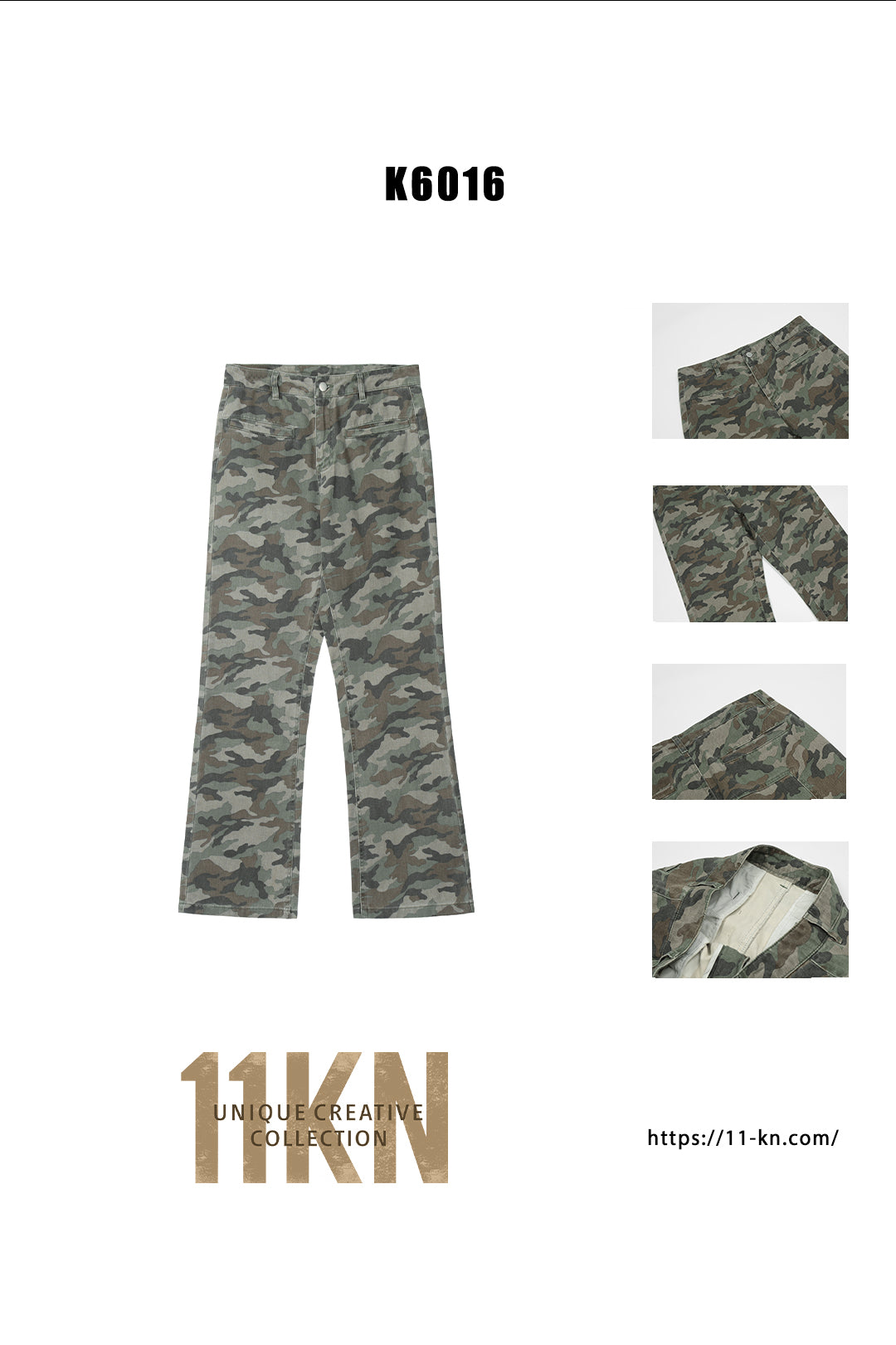 11KN CAMOUFLAGE CARGO PANTS #K6016