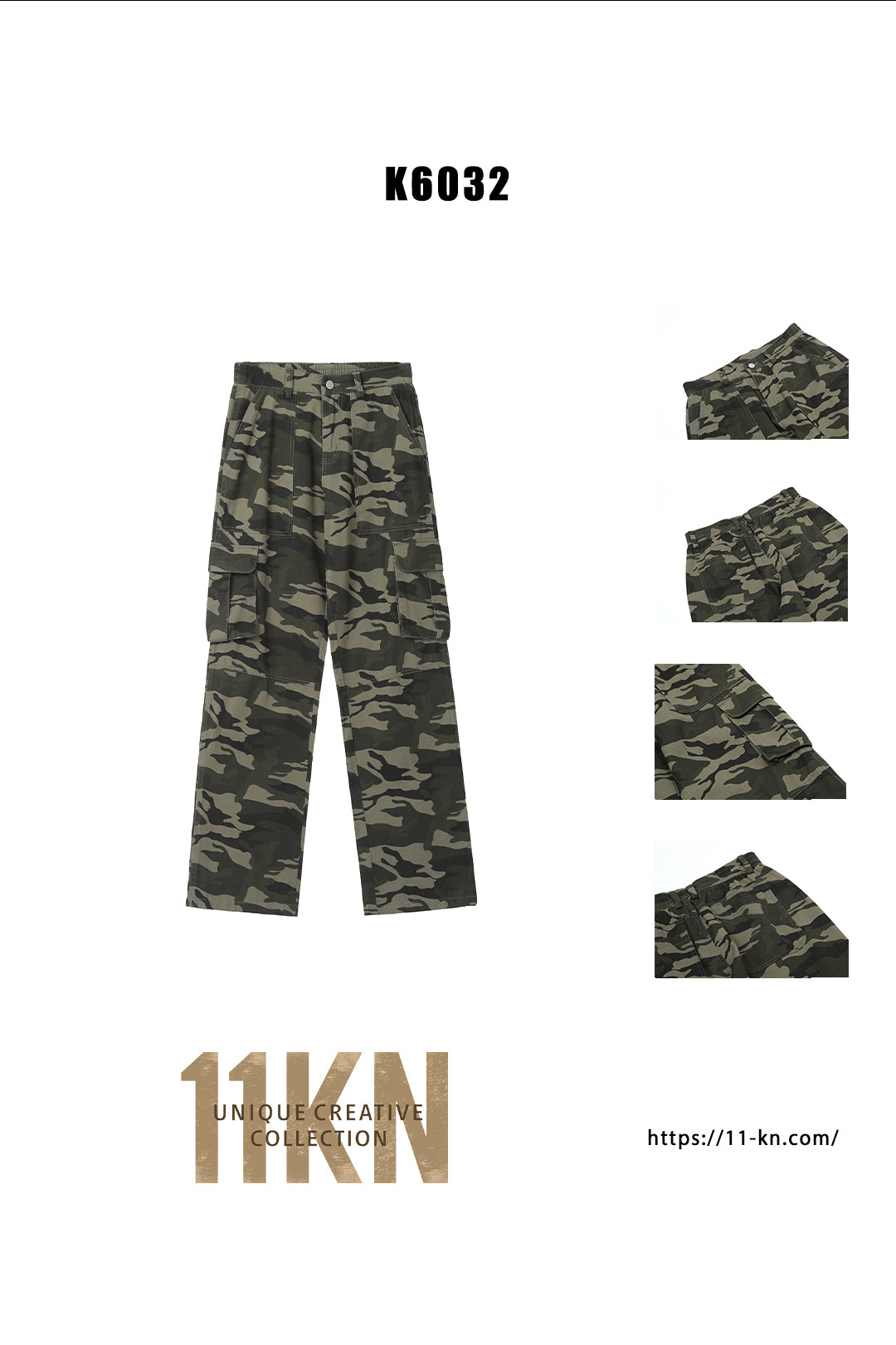 11KN CAMOUFLAGE CARGO PANTS #K6032