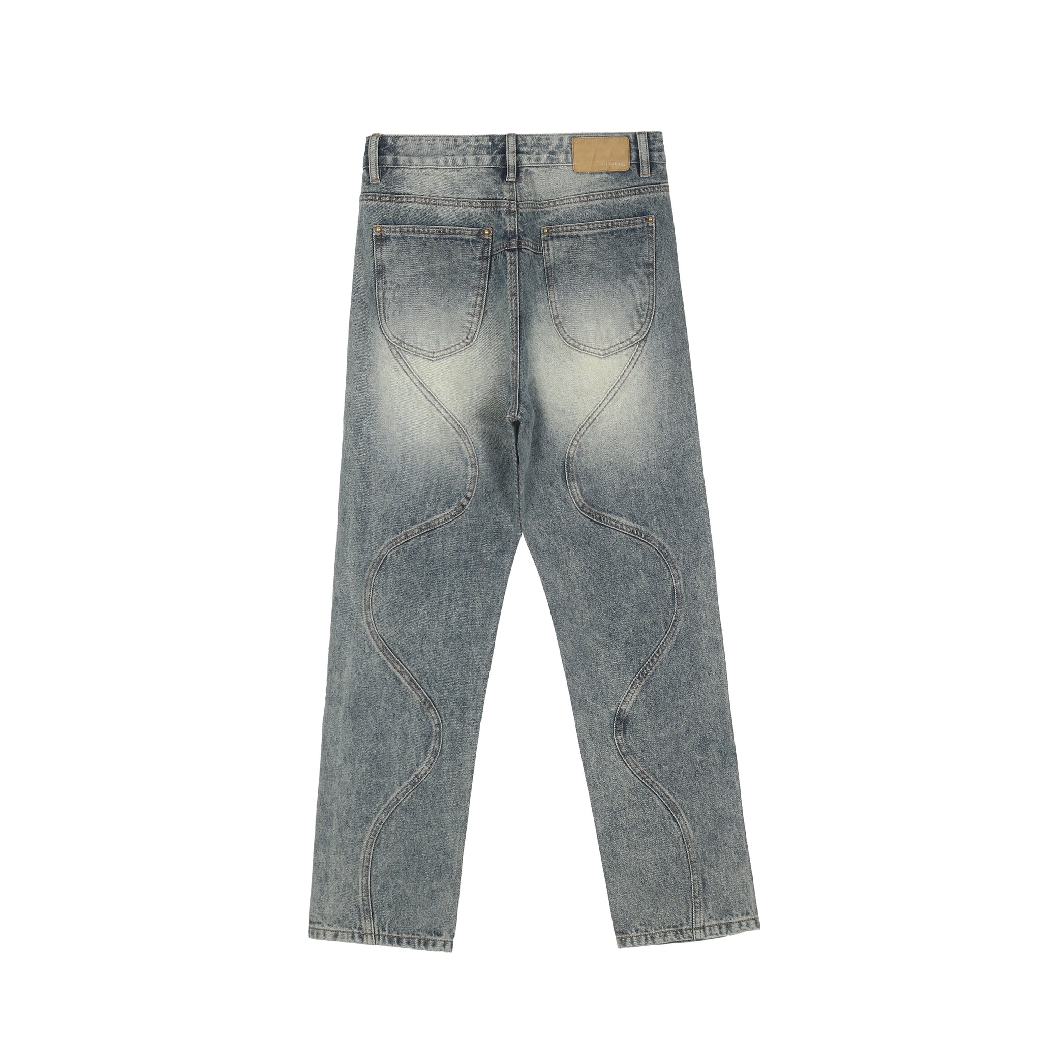 11KN 314 Class Straight Leg Washed Jeans #K523#