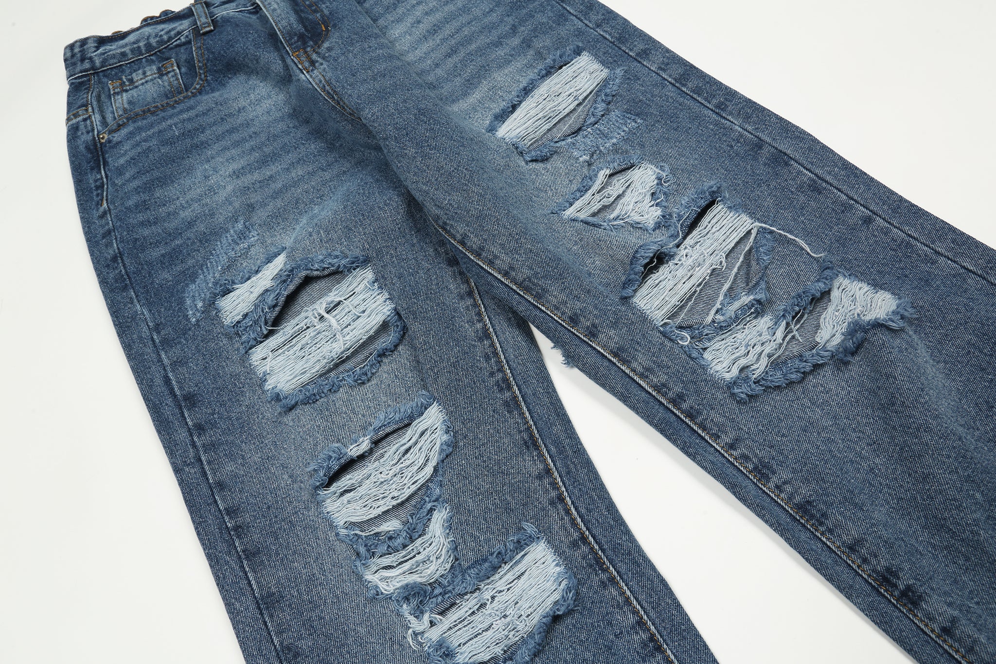 11KN 314 Class Straight Leg Jeans Ripped Jeans #K8833