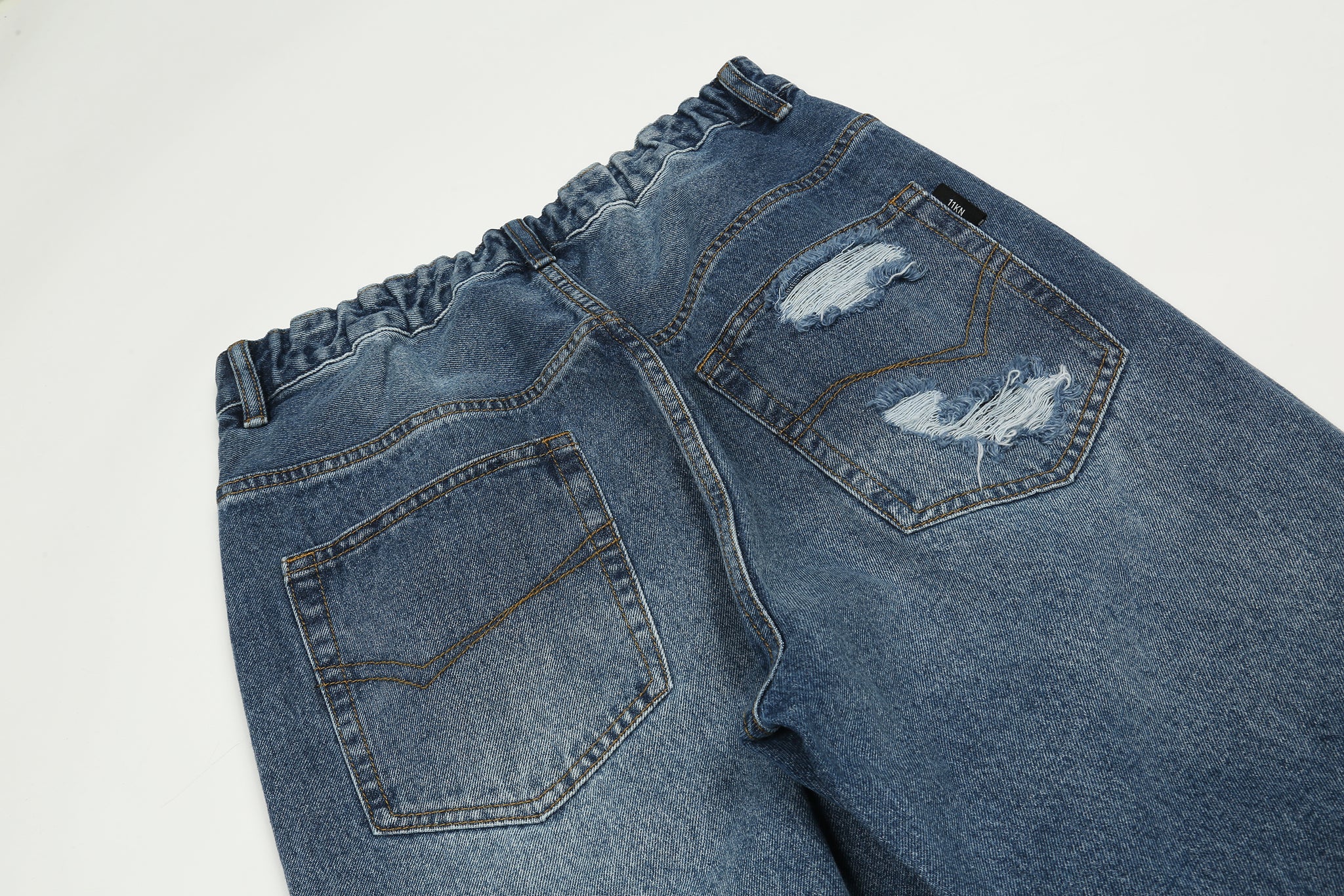 11KN 314 Class Straight Leg Jeans Ripped Jeans #K8833