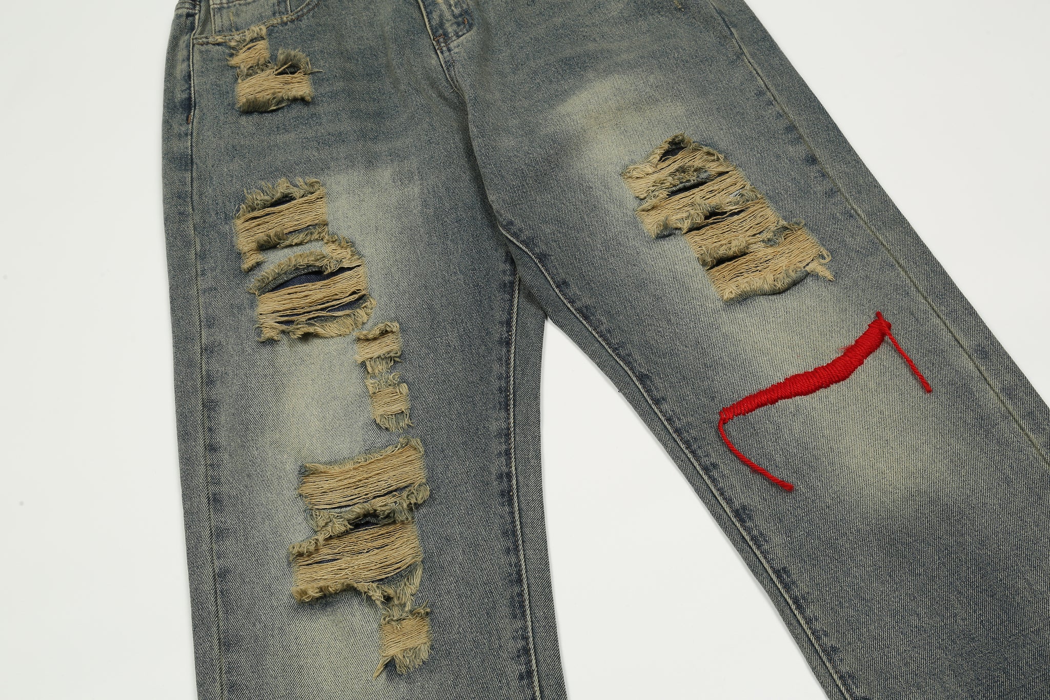 11KN 724 Skinny Carpenter Ripped Jeans #K875#