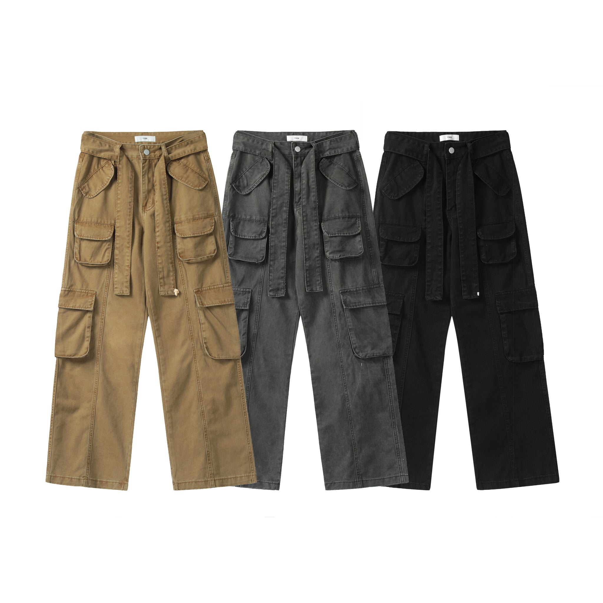 11KN Wide Leg Technical Multi Pockets Pants #5088